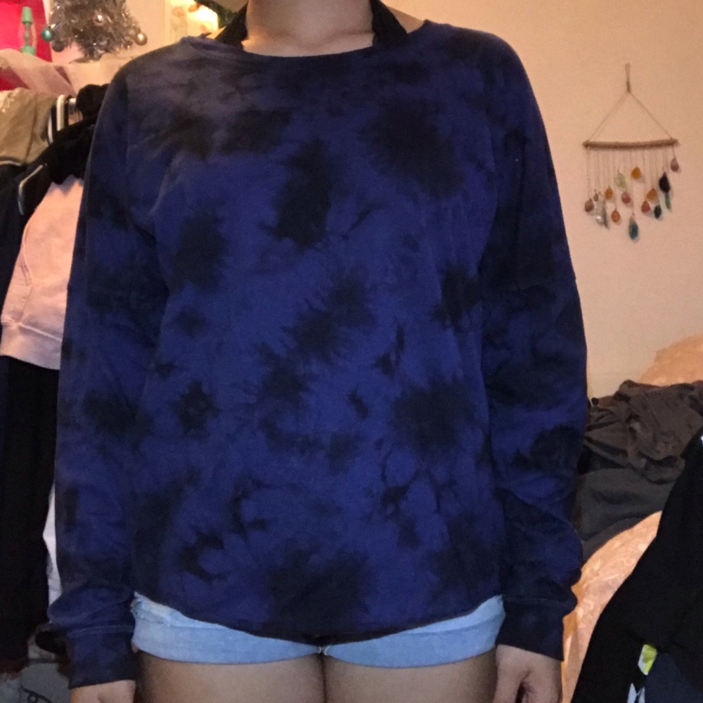 black tie-dye PINK shirt